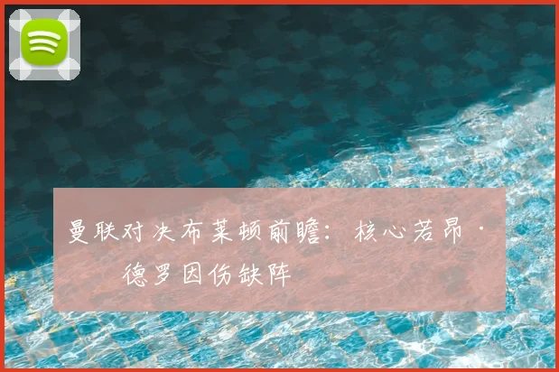 曼联对决布莱顿前瞻:核心若昂·佩德罗因伤缺阵